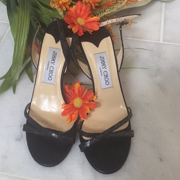 🔥JIMMY CHOO black leather heels - Picture 3 of 7